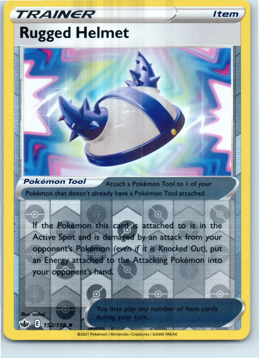 Rugged Helmet 152/198 front, the actual card for sale