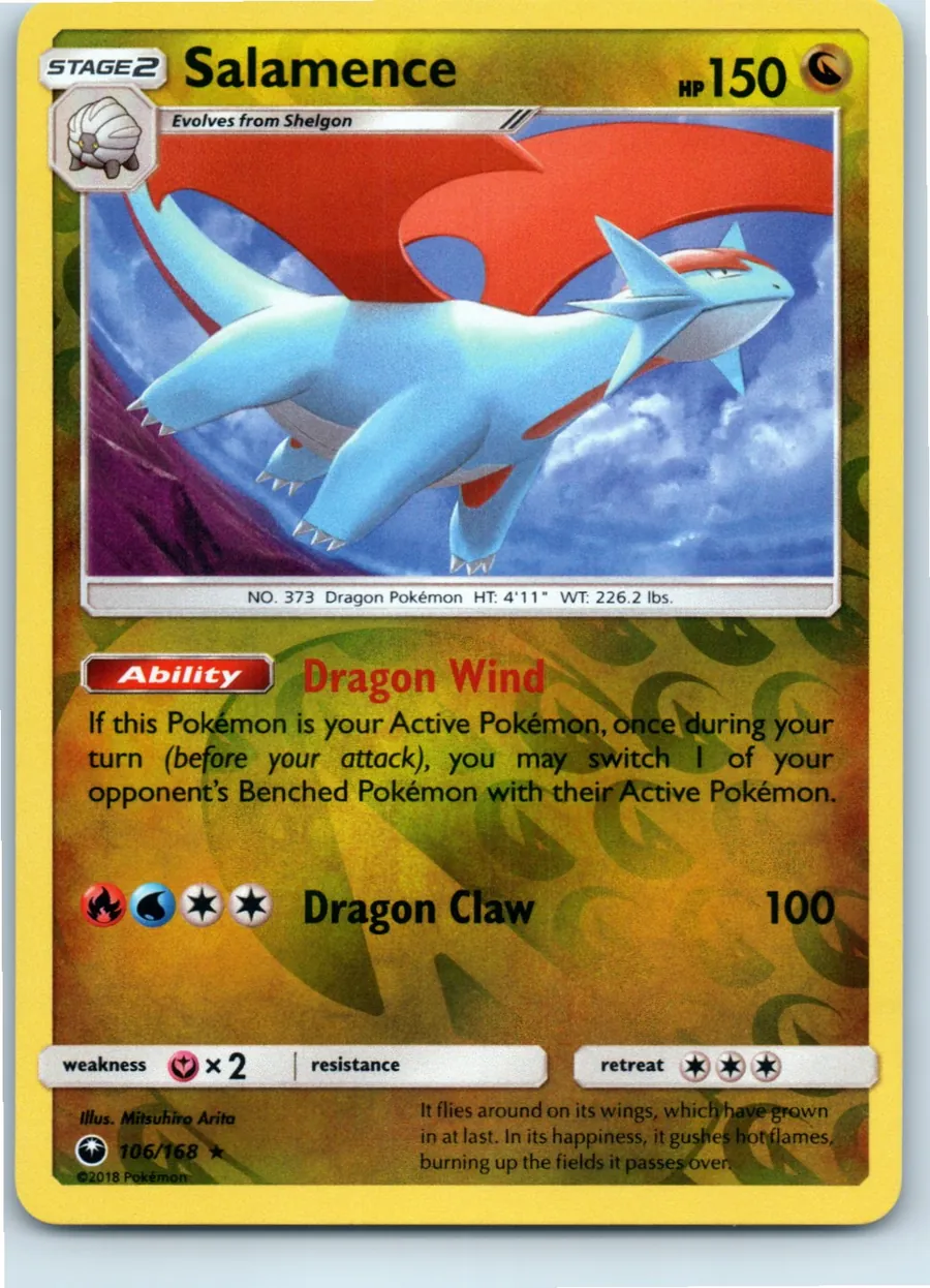 Salamence 106/168 front, the actual card for sale