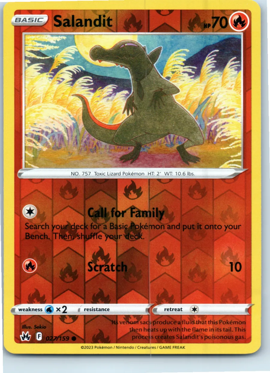 Salandit 027/159 front, the actual card for sale