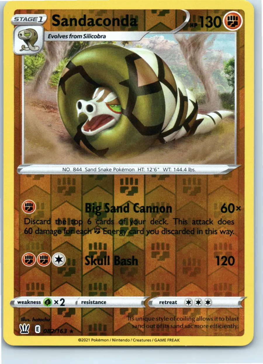 Sandaconda 082/163 front, the actual card for sale