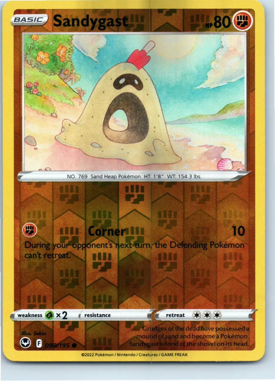 Sandygast 099/195 front, the actual card for sale