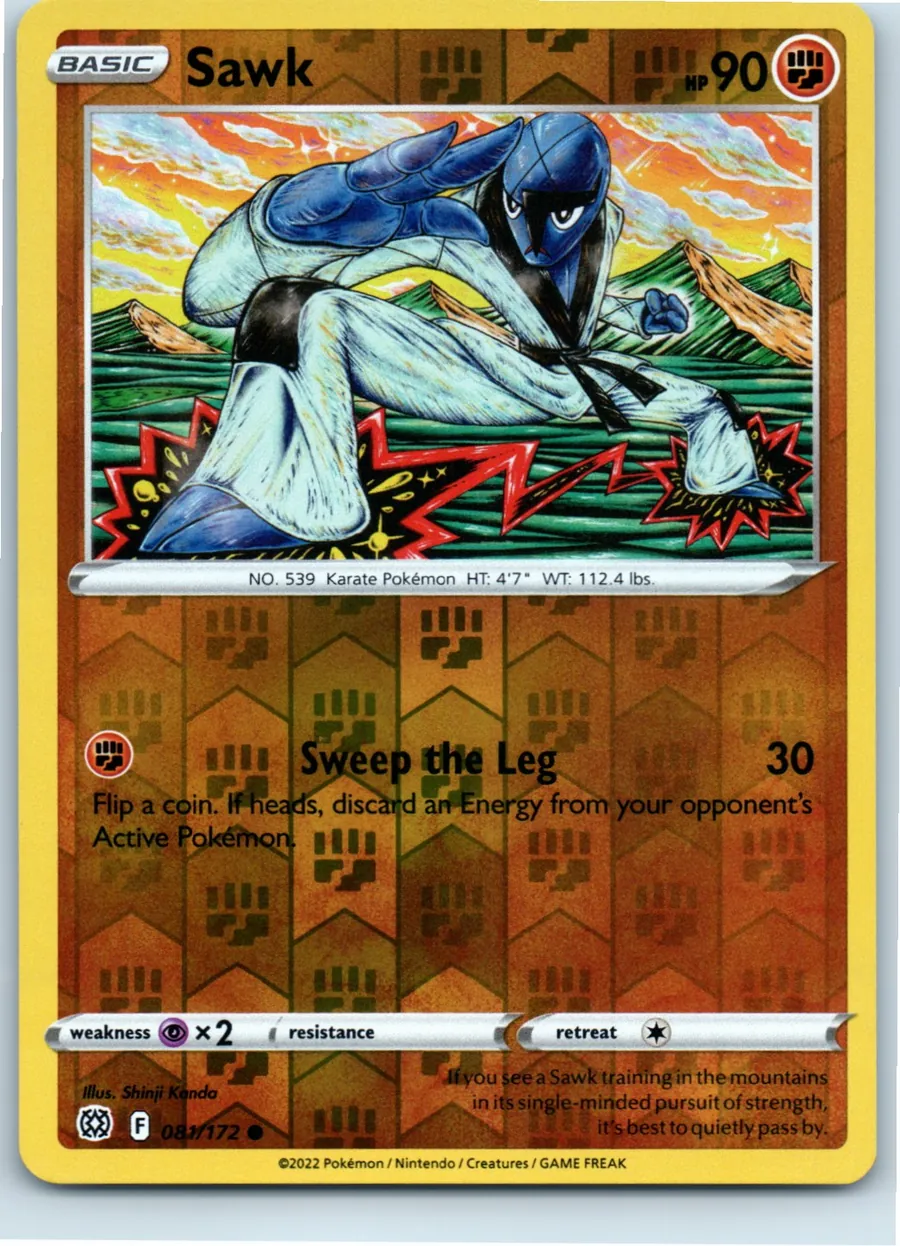 Sawk 081/172 front, the actual card for sale