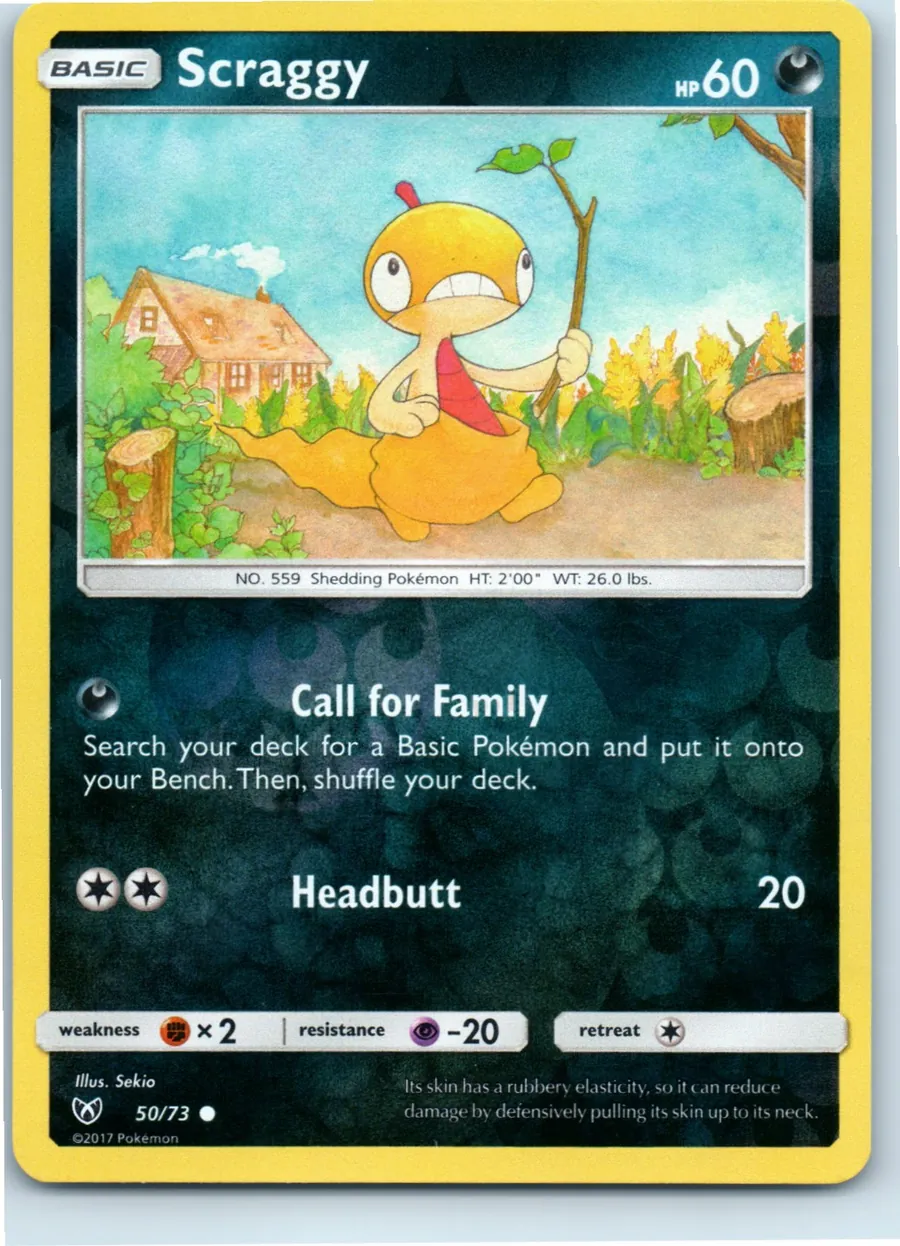 Scraggy 50/73 front, the actual card for sale