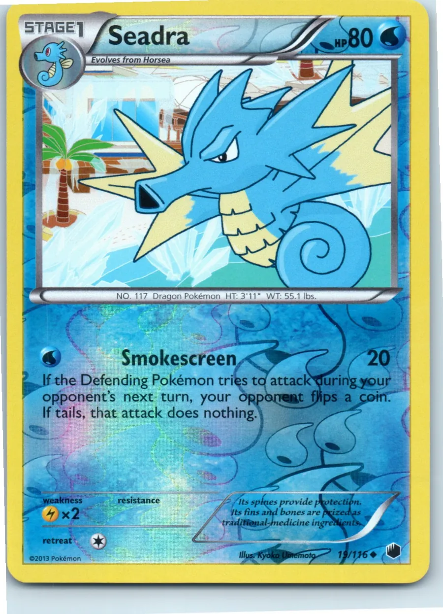 Seadra 19/116 front, the actual card for sale