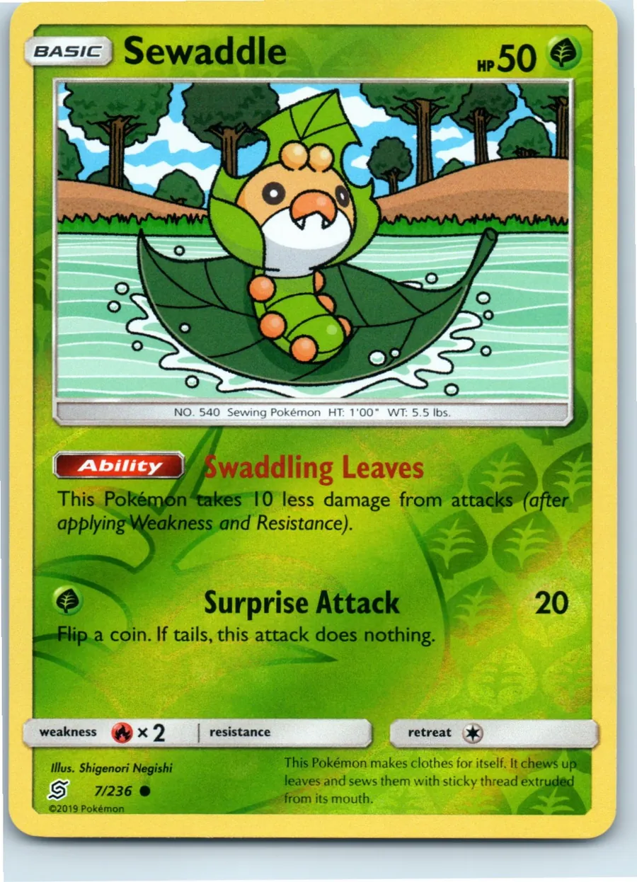 Sewaddle 7/236 front, the actual card for sale