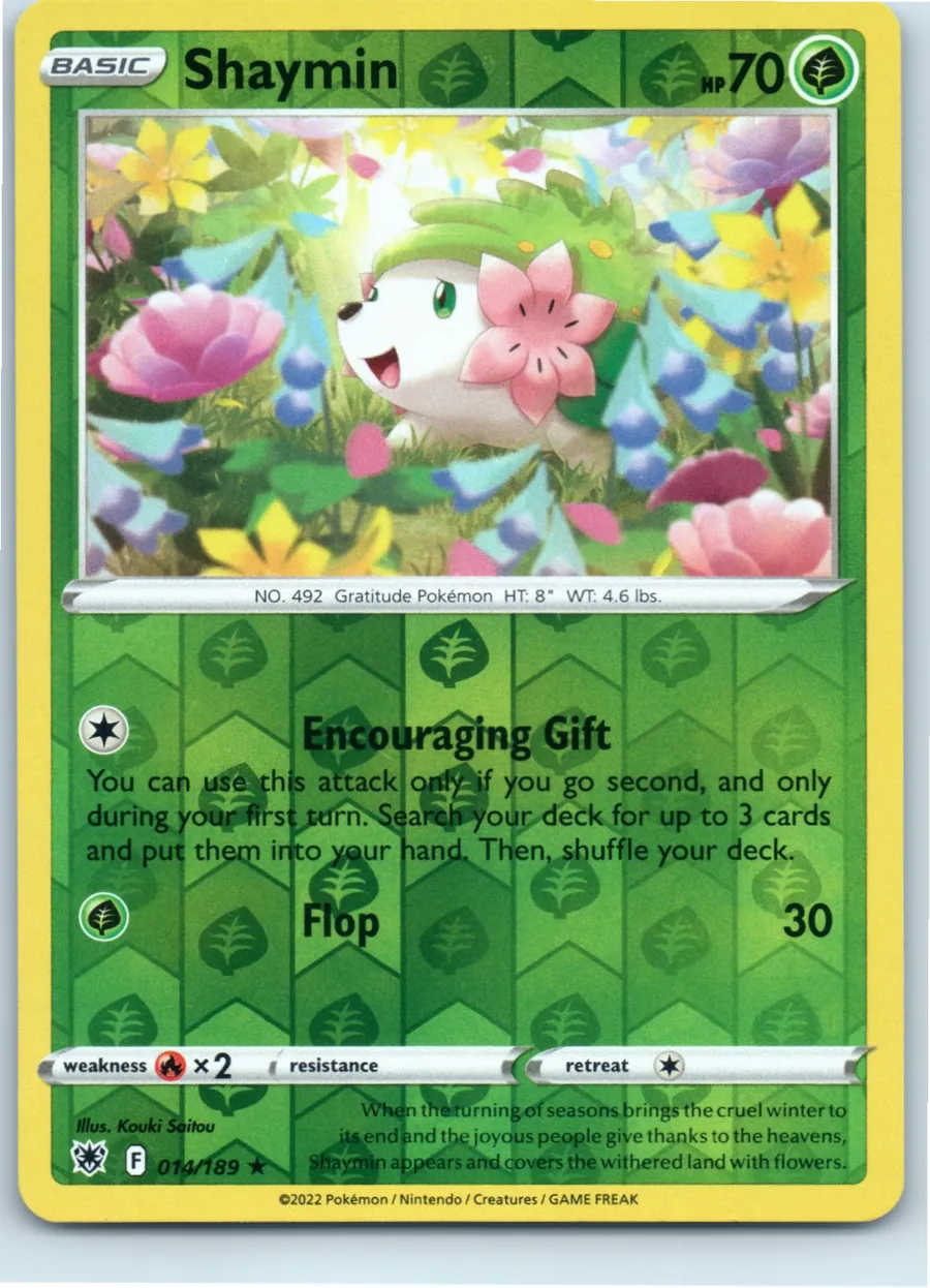 Shaymin 014/189 front, the actual card for sale