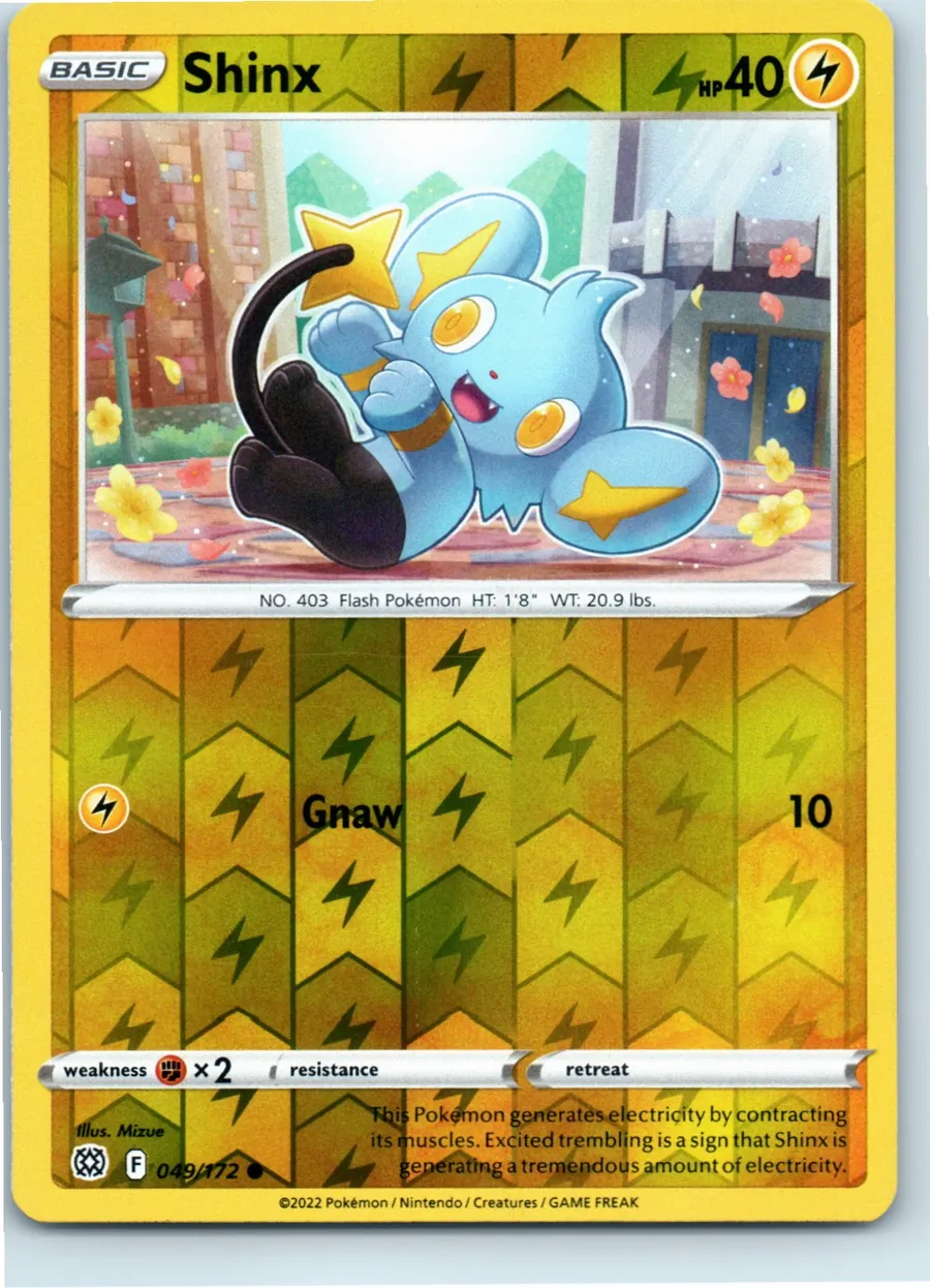 Shinx 049/172 front, the actual card for sale