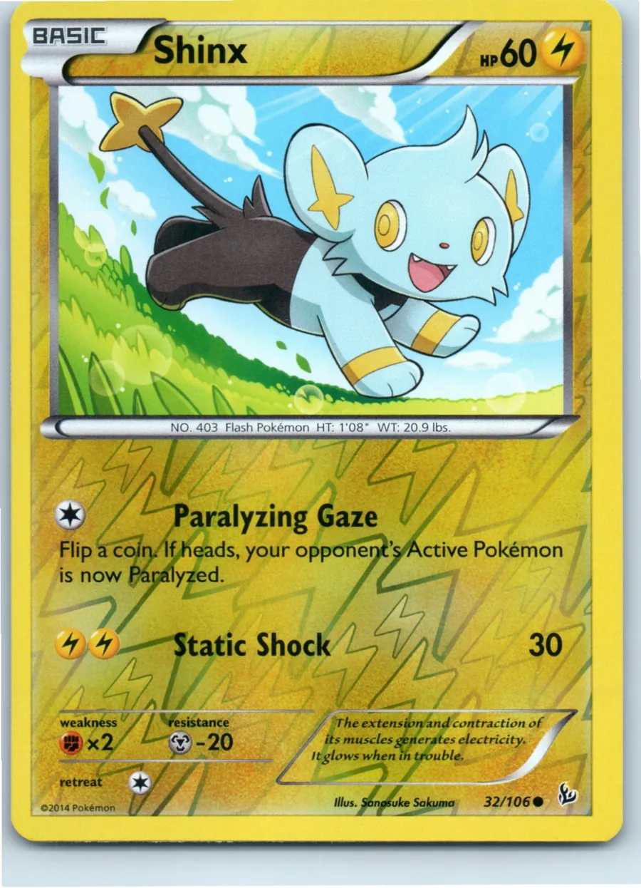 Shinx 32/106 front, the actual card for sale