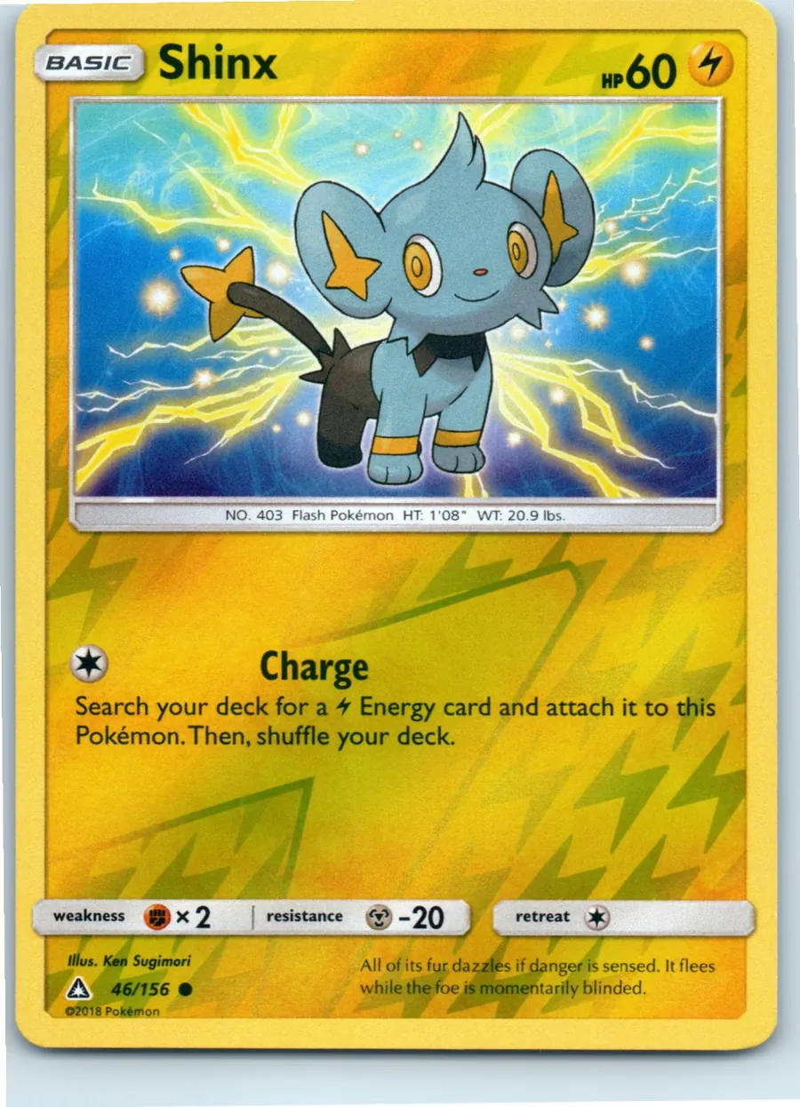 Shinx 46/156 front, the actual card for sale