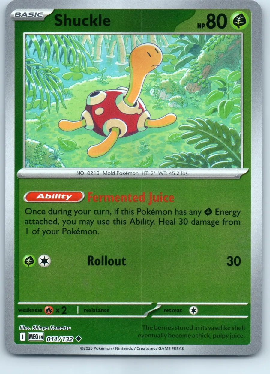 Shuckle 011/132 front, the actual card for sale