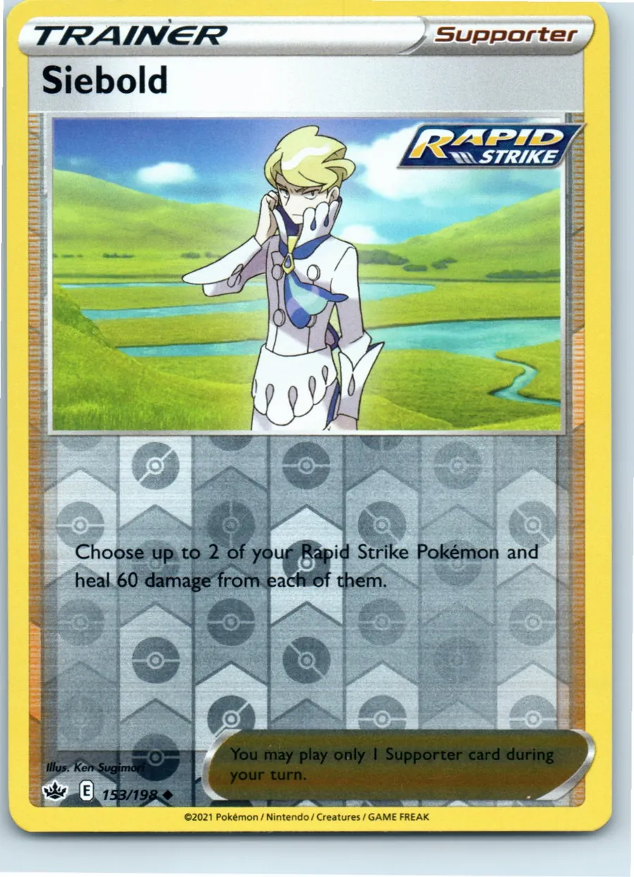 Siebold 153/198 front, the actual card for sale