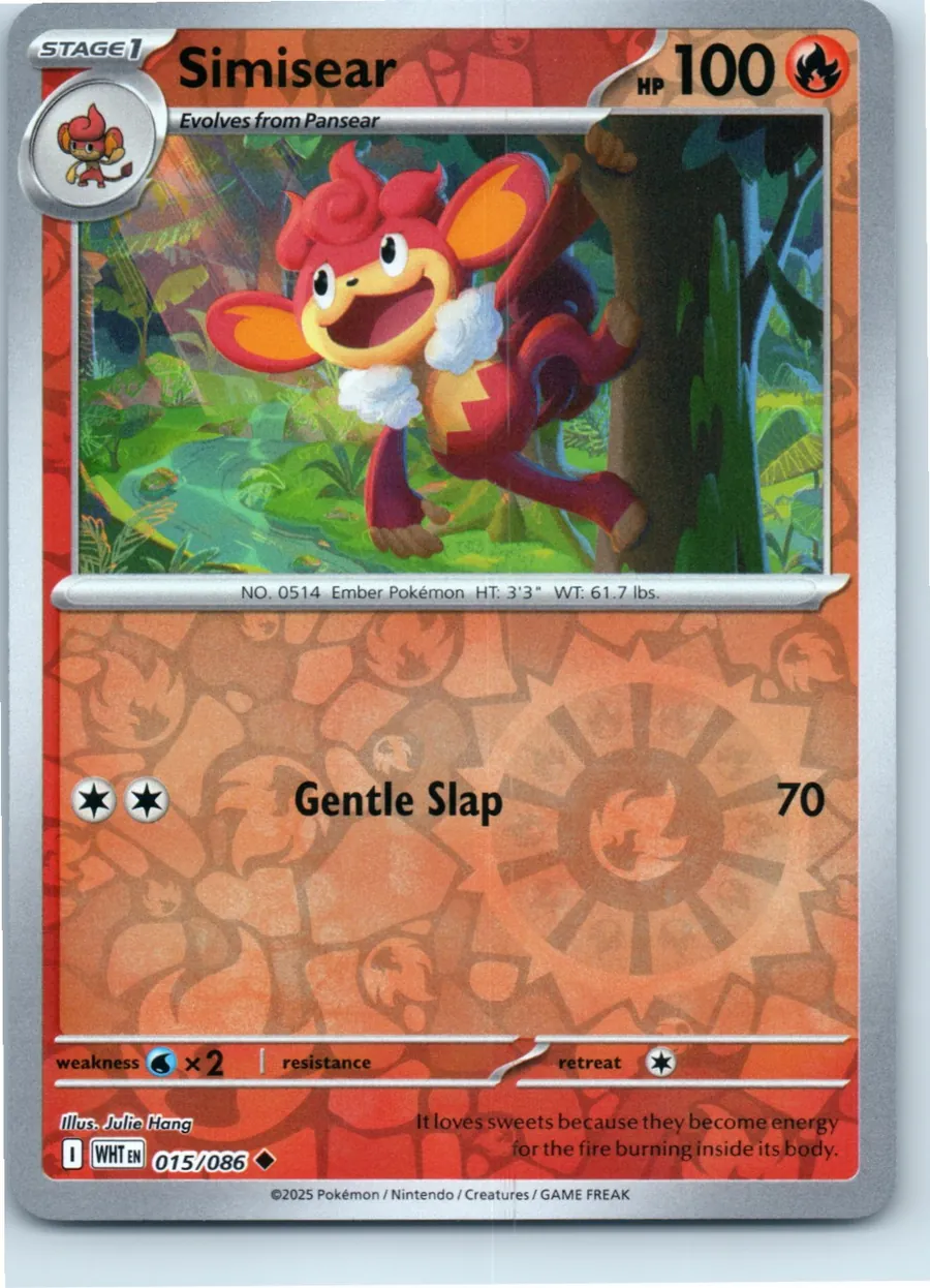 Simisear 015/086 front, the actual card for sale