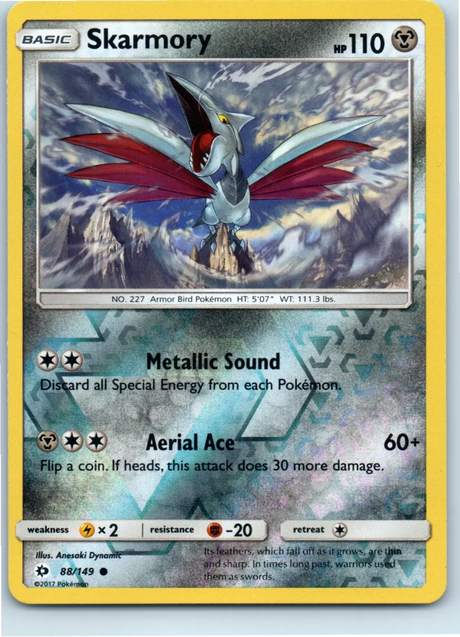 Skarmory 88/149 front, the actual card for sale