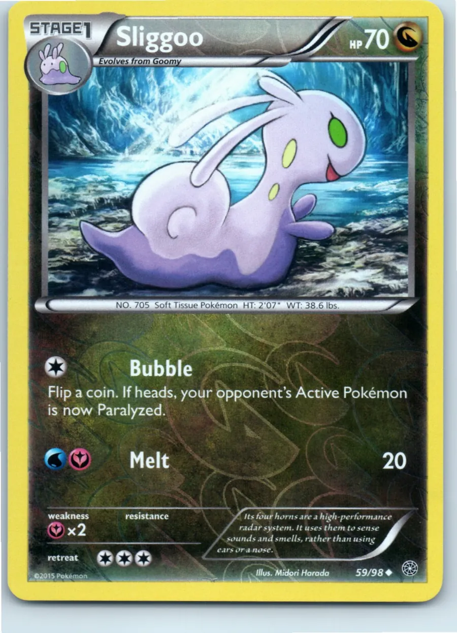 Sliggoo 59/98 front, the actual card for sale