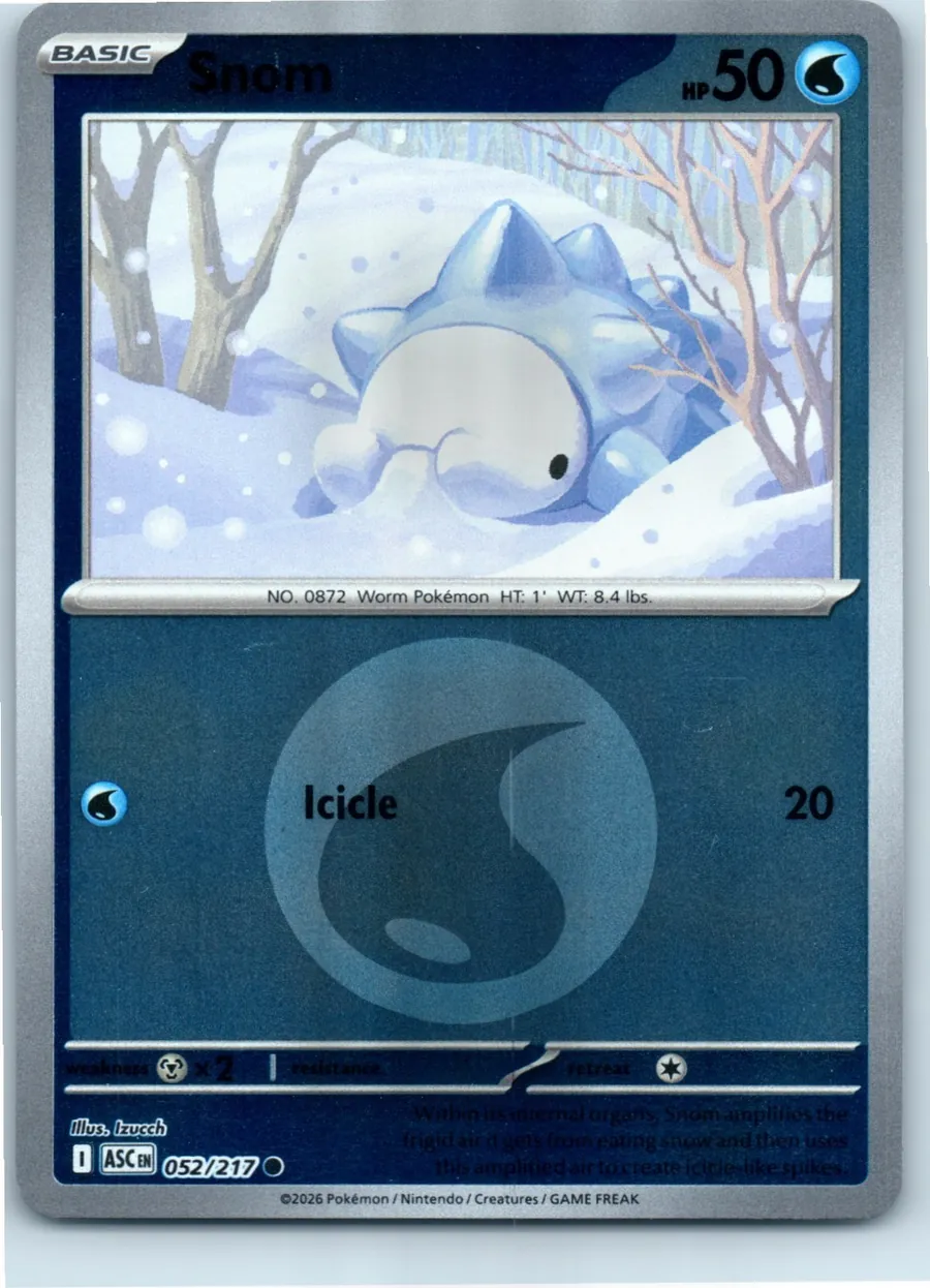 Snom (Energy Symbol Pattern) 052/217 front, the actual card for sale