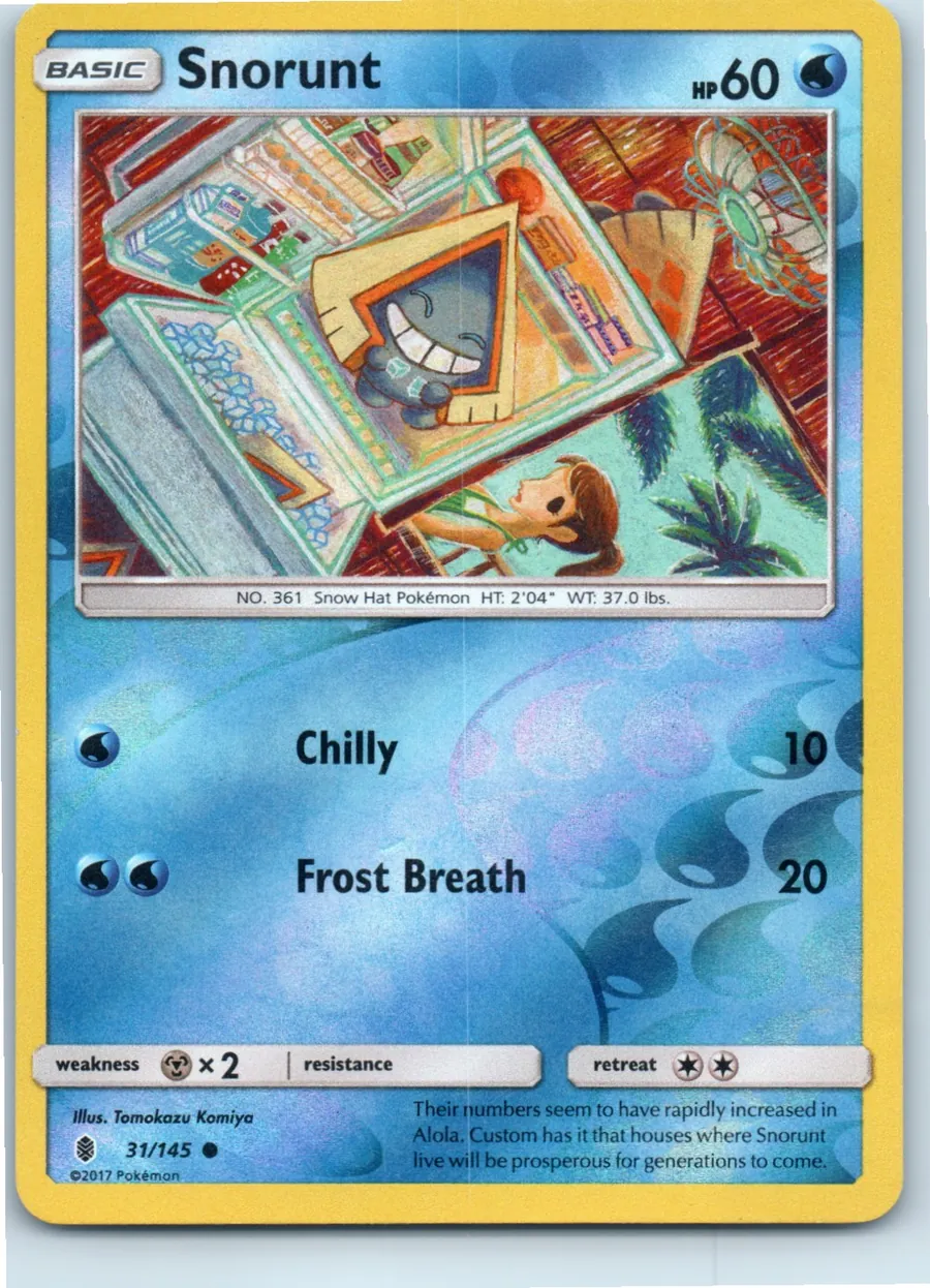 Snorunt 31/145 front, the actual card for sale