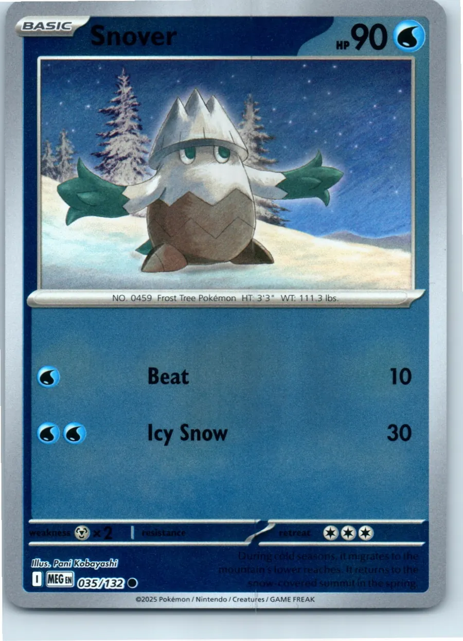 Snover 035/132 front, the actual card for sale