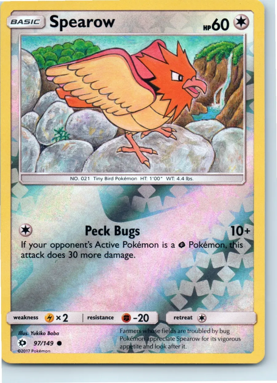 Spearow 97/149 front, the actual card for sale