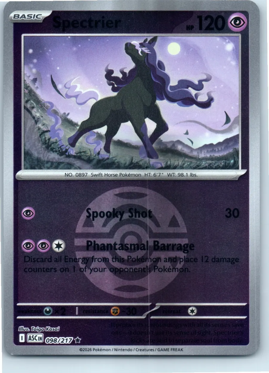 Spectrier 098/217 front, the actual card for sale