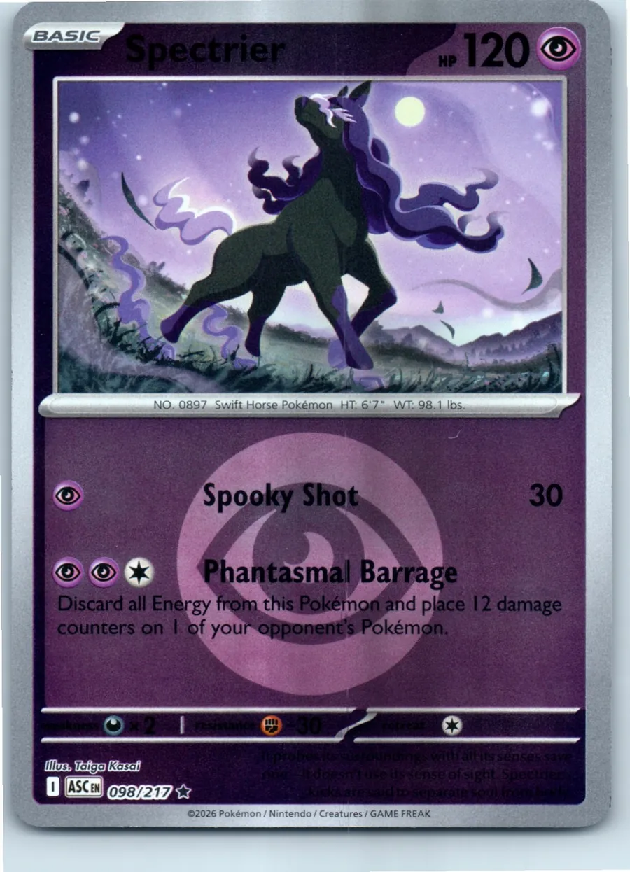 Spectrier (Energy Symbol Pattern) 098/217 front, the actual card for sale