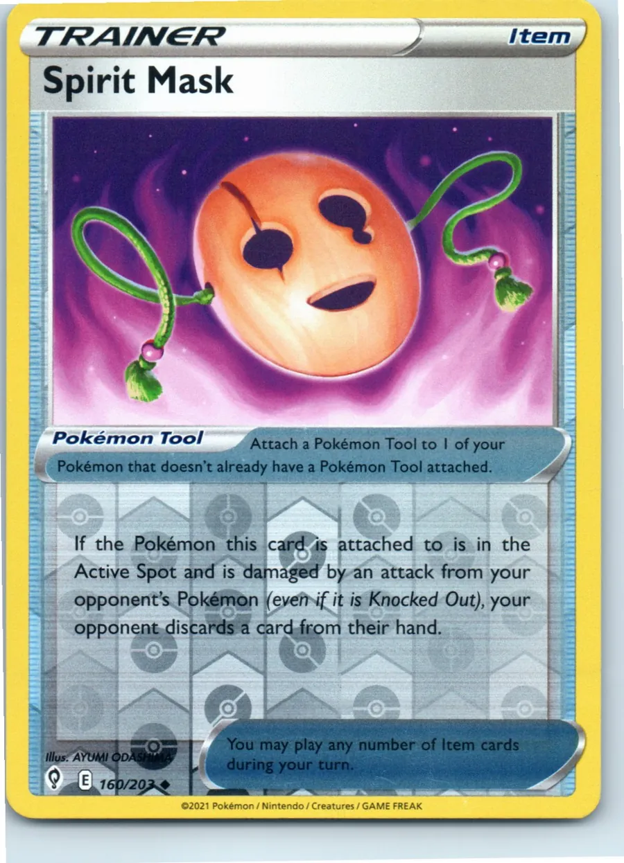 Spirit Mask 160/203 front, the actual card for sale