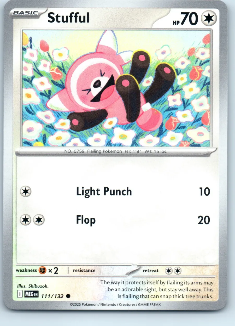 Stufful 111/132 front, the actual card for sale