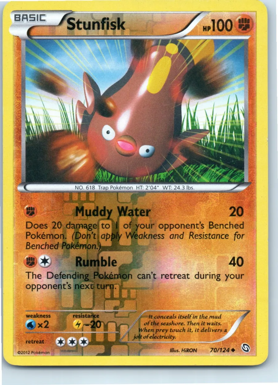 Stunfisk 70/124 front, the actual card for sale