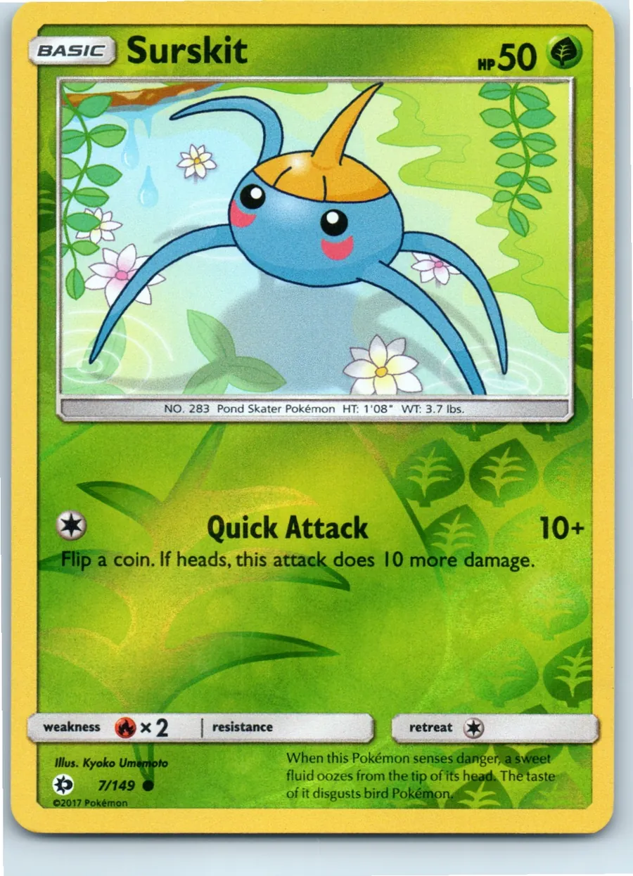 Surskit 7/149 front, the actual card for sale