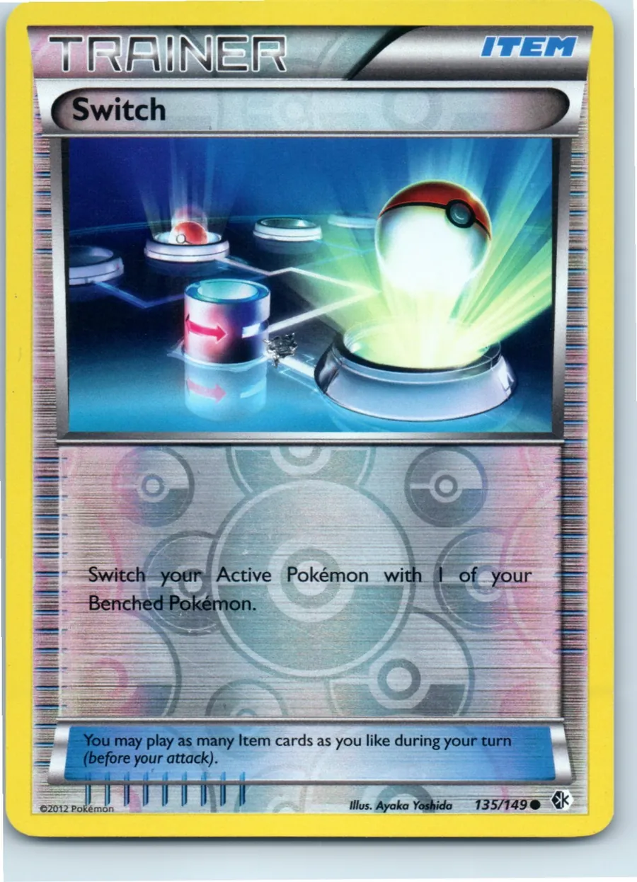 Switch 135/149 front, the actual card for sale