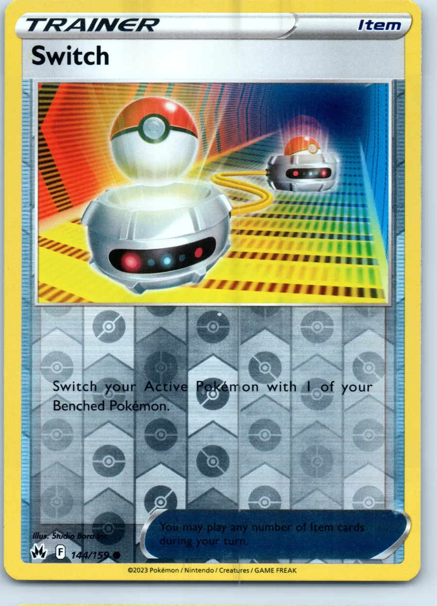 Switch 144/159 front, the actual card for sale