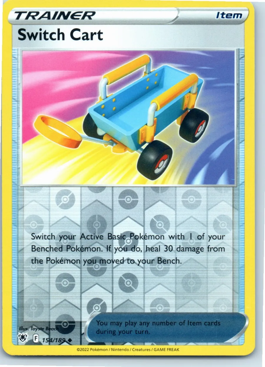 Switch Cart 154/189 front, the actual card for sale