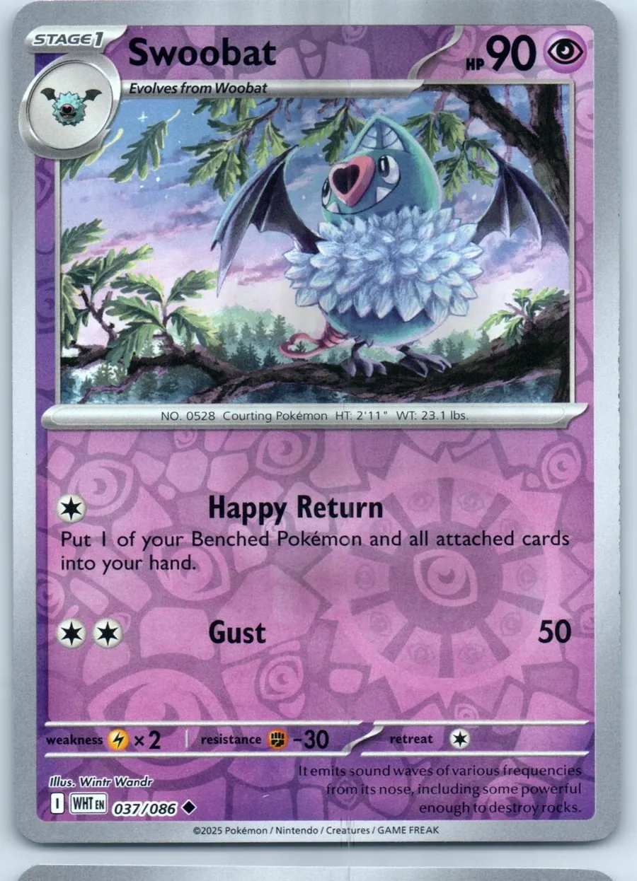 Swoobat 037/086 front, the actual card for sale