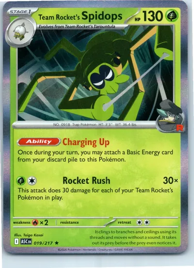 Team Rocket's Spidops 019/217