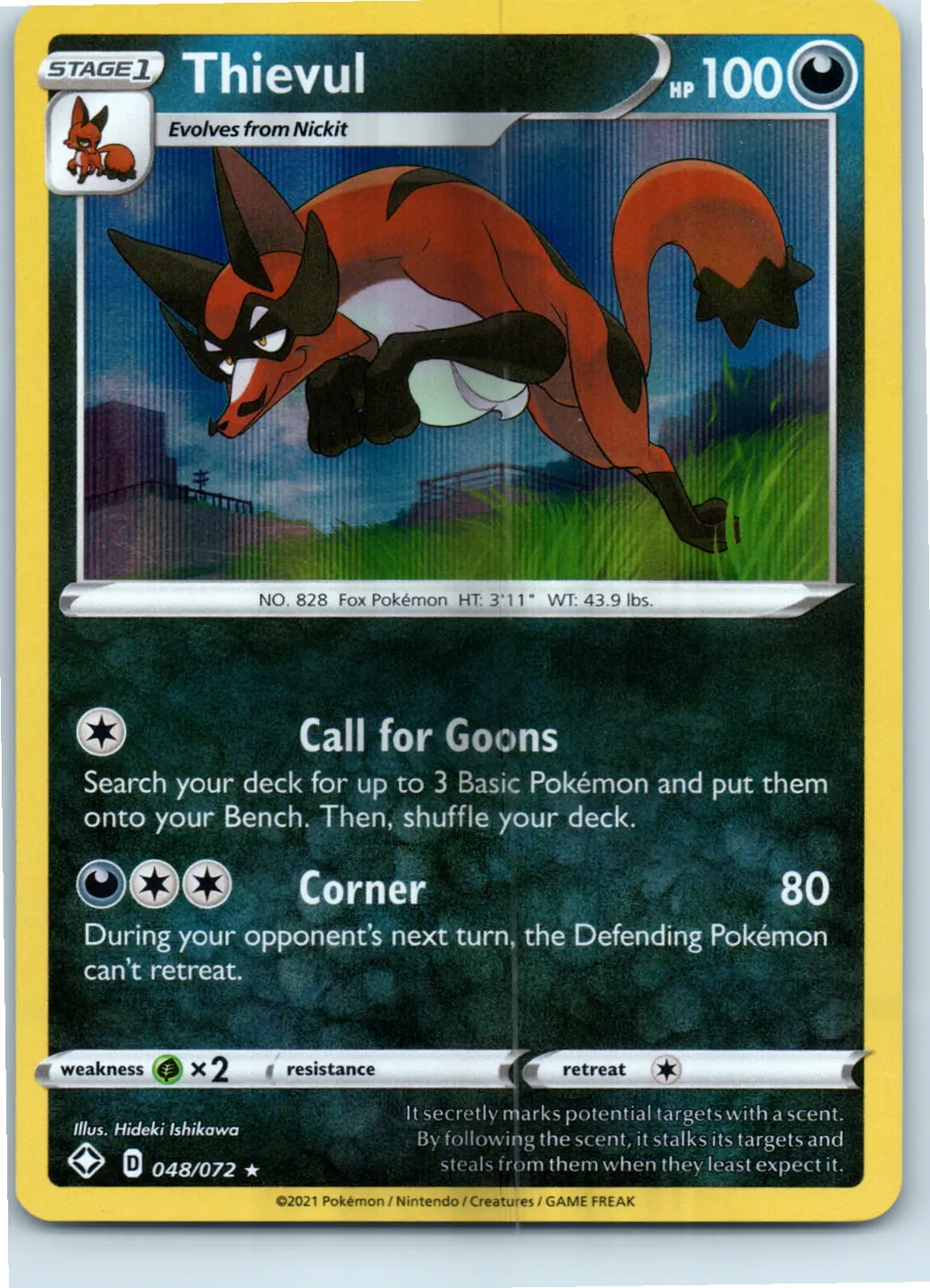 Thievul 048/072 front, the actual card for sale
