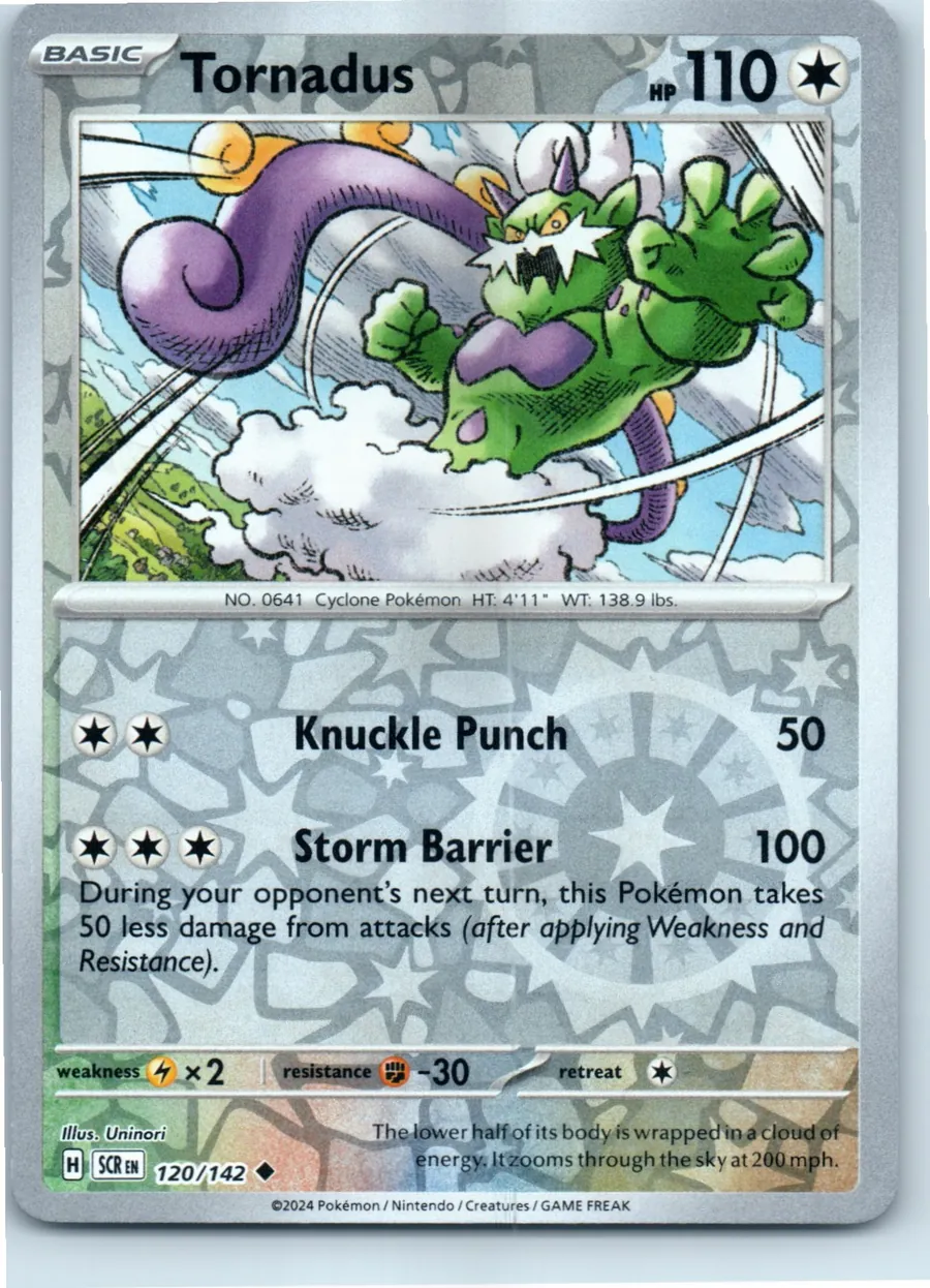 Tornadus 120/142 front, the actual card for sale