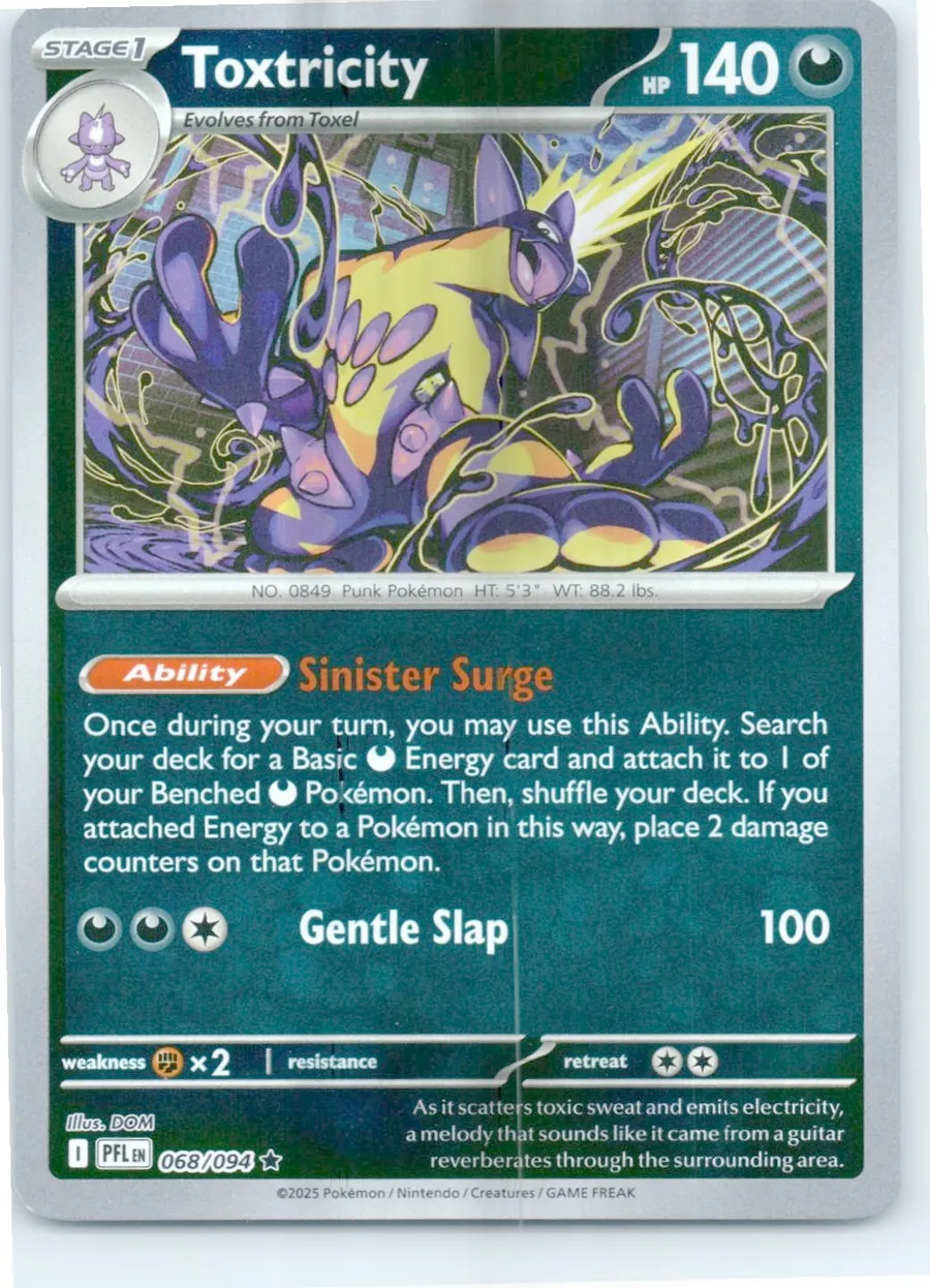 Toxtricity 068/094 front, the actual card for sale