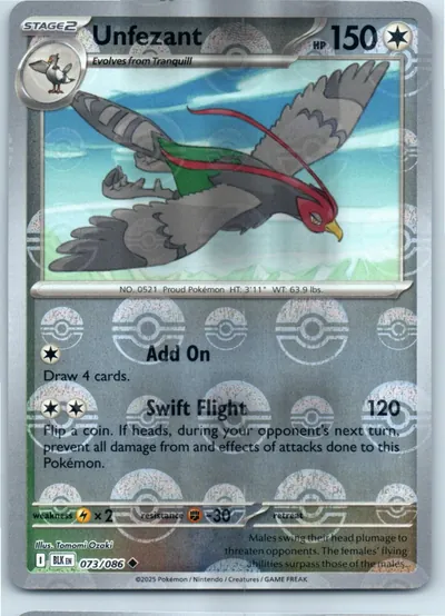 Unfezant (Poke Ball Pattern) 073/086