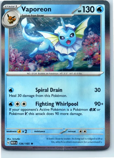 Vaporeon 134/165