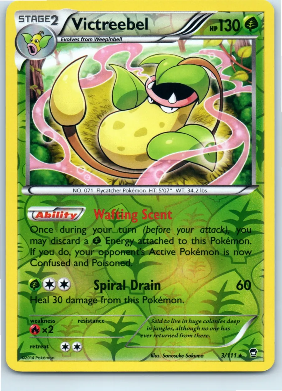 Victreebel 3/111 front, the actual card for sale