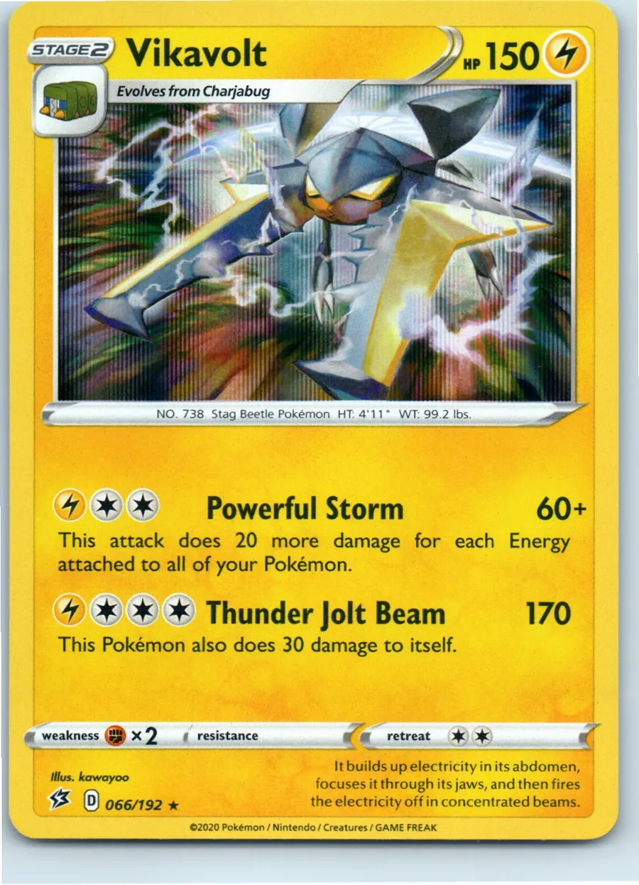 Vikavolt 066/192 front, the actual card for sale