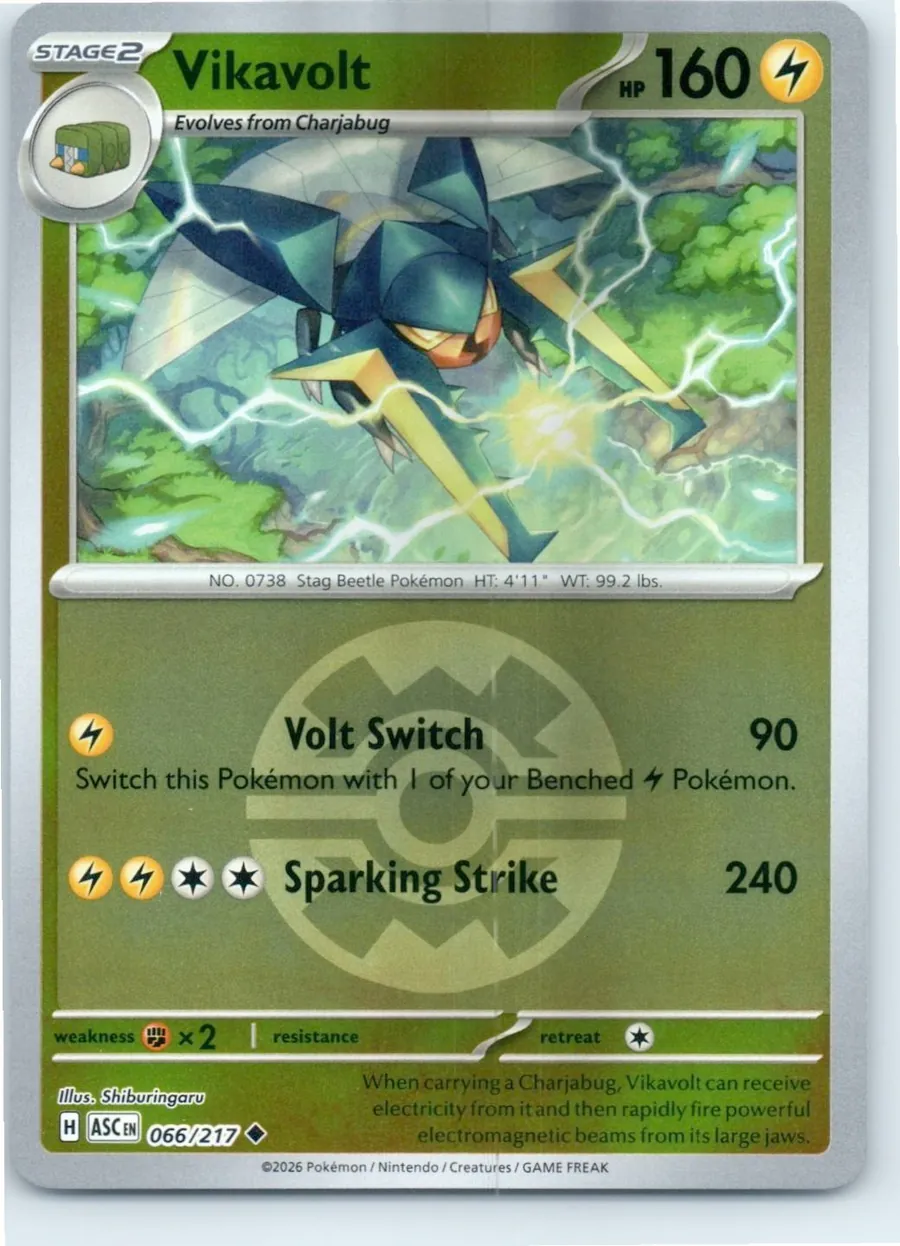 Vikavolt (Quick Ball) 066/217 front, the actual card for sale