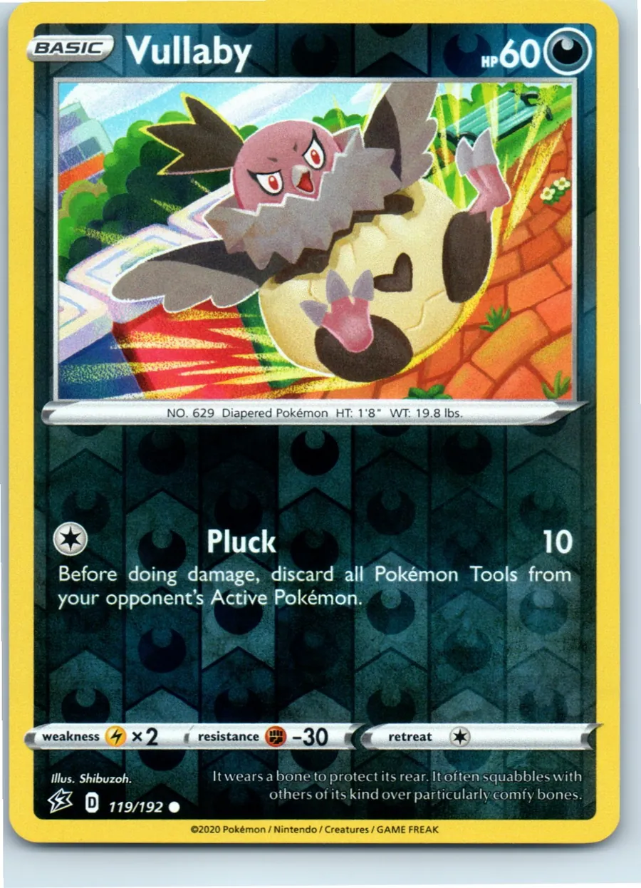 Vullaby 119/192 front, the actual card for sale