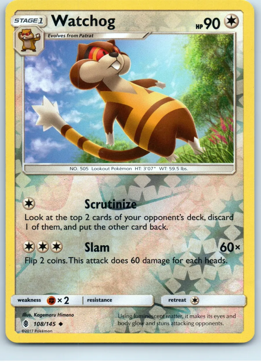 Watchog 108/145 front, the actual card for sale