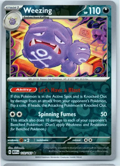 Weezing 110/165