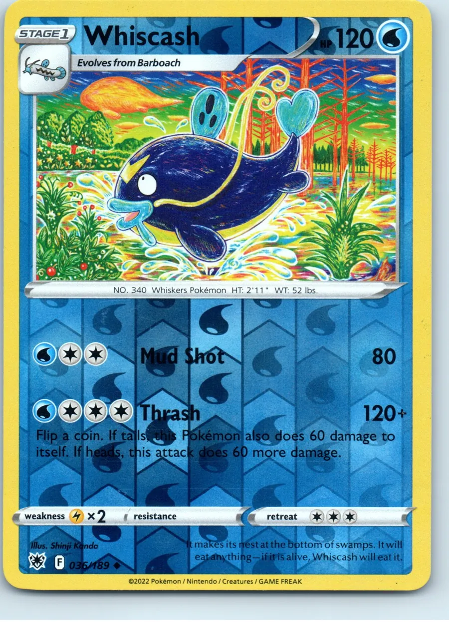 Whiscash 036/189 front, the actual card for sale