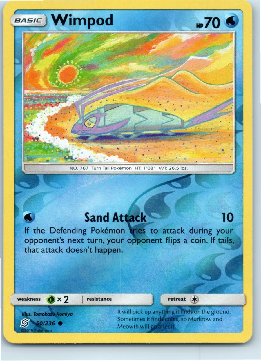Wimpod 50/236 front, the actual card for sale