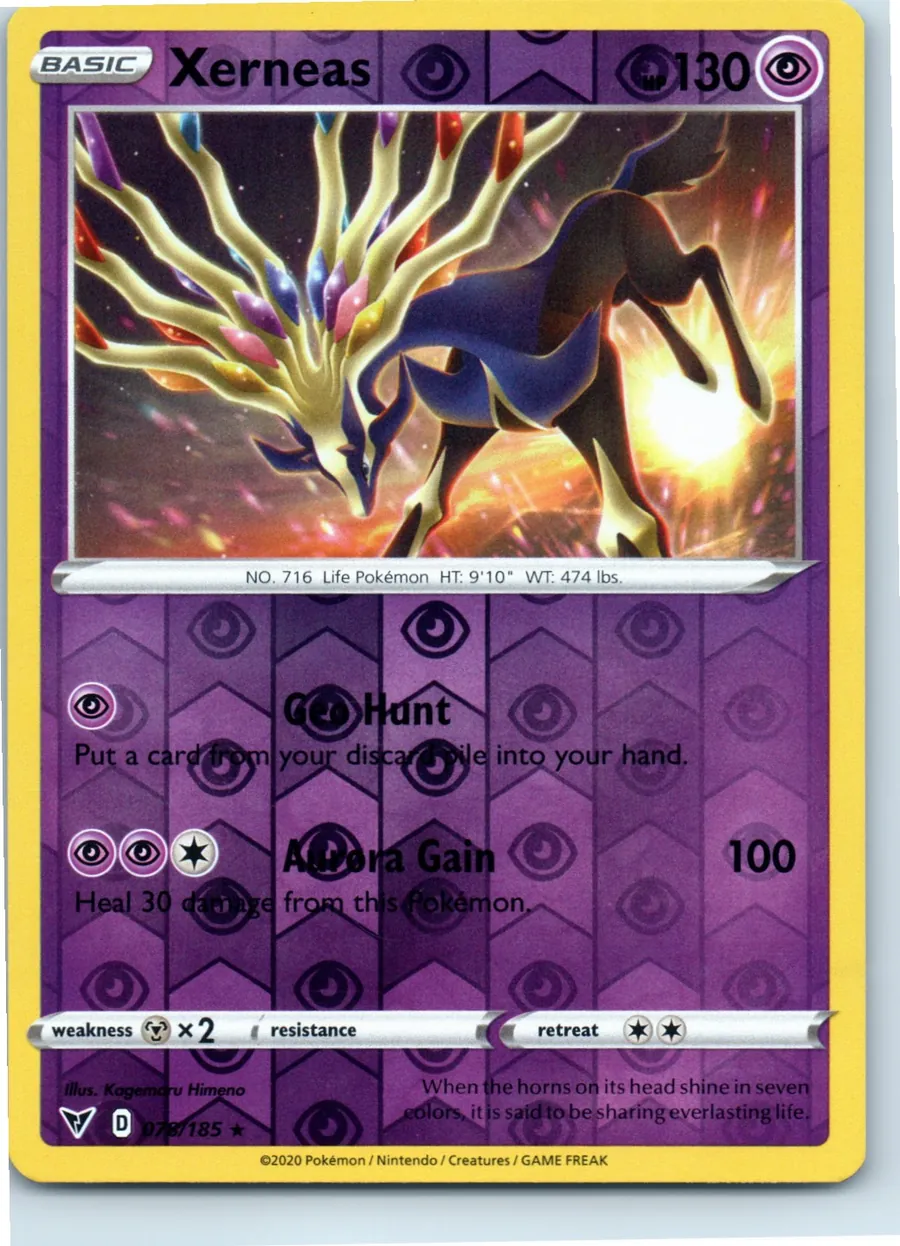 Xerneas 078/185 front, the actual card for sale
