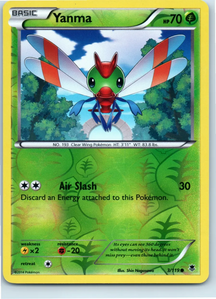 Yanma 3/119 front, the actual card for sale