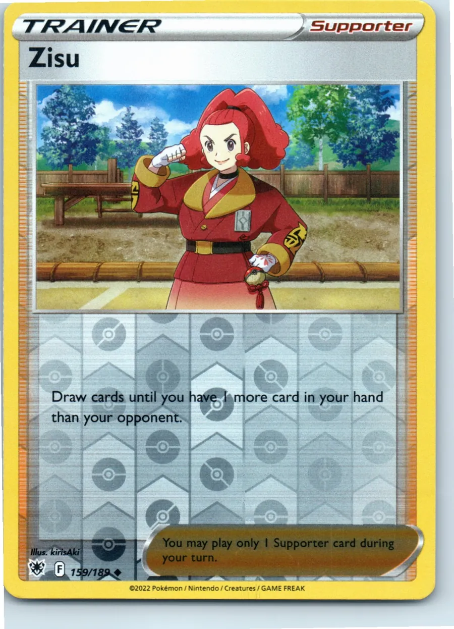 Zisu 159/189 front, the actual card for sale